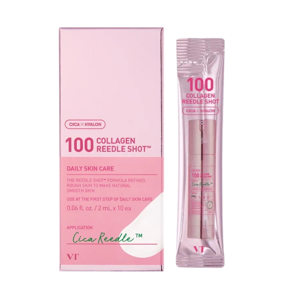 VT Cosmetics Collagen Reedle Shot 100 - Serum do twarzy z kolagenem i mikroigłami 10x2ml