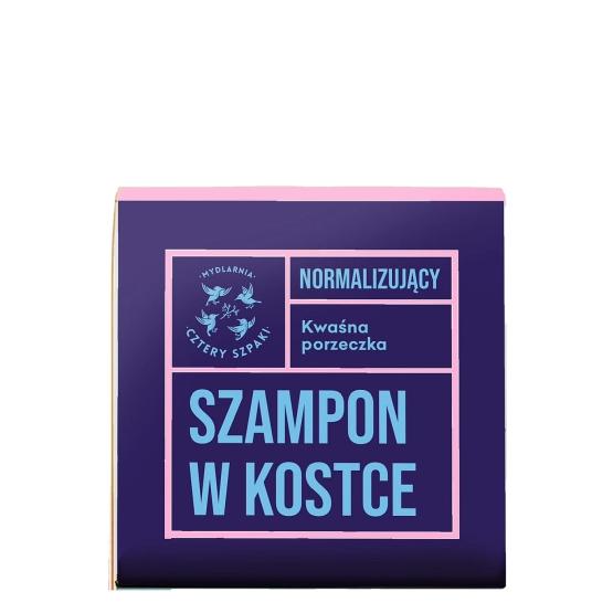 Cztery Szpaki Normalizujący szampon w kostce Kwaśna Porzeczka 75 g