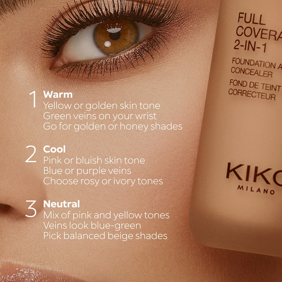 KIKO Milano Full Coverage 2-In-1 Foundation & Concealer mocno kryjący podkład i korektor 2 w 1 Neutral 80 25ml