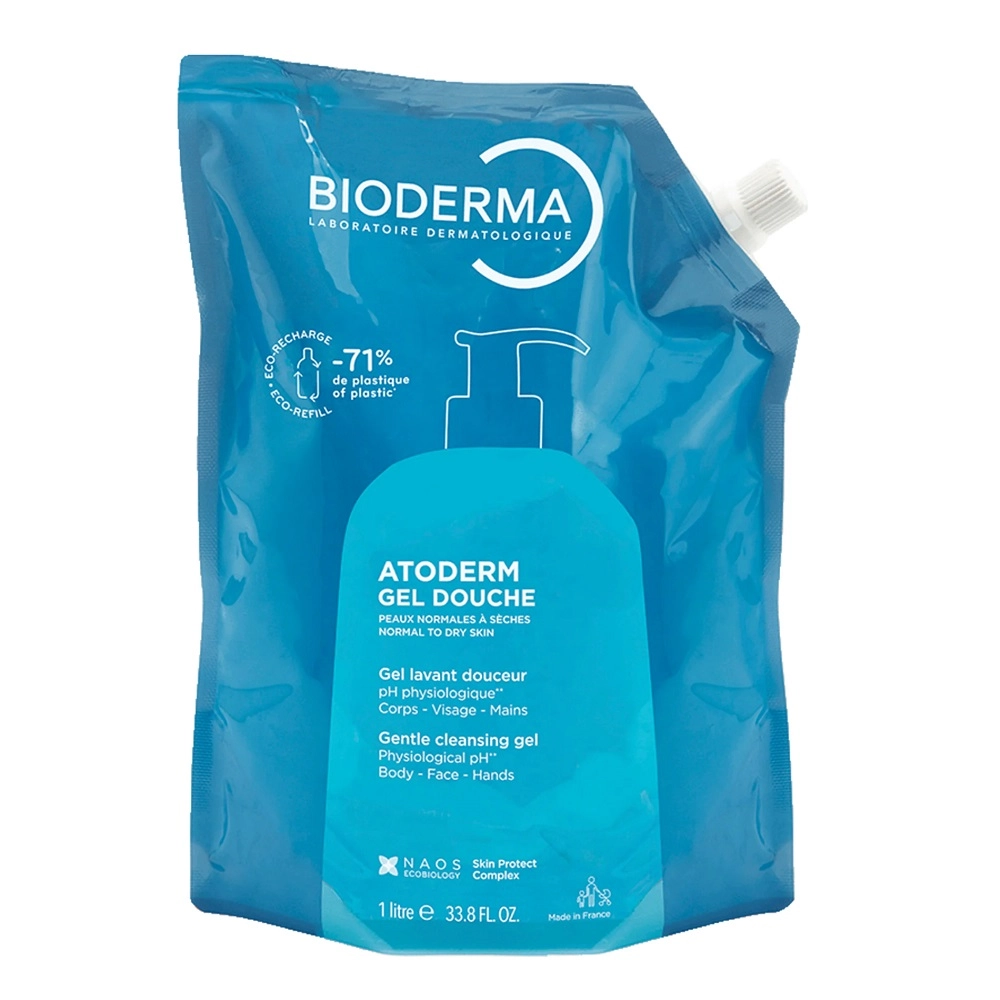 Bioderma Atoderm Gel Douche delikatny żel pod prysznic refill 1000ml