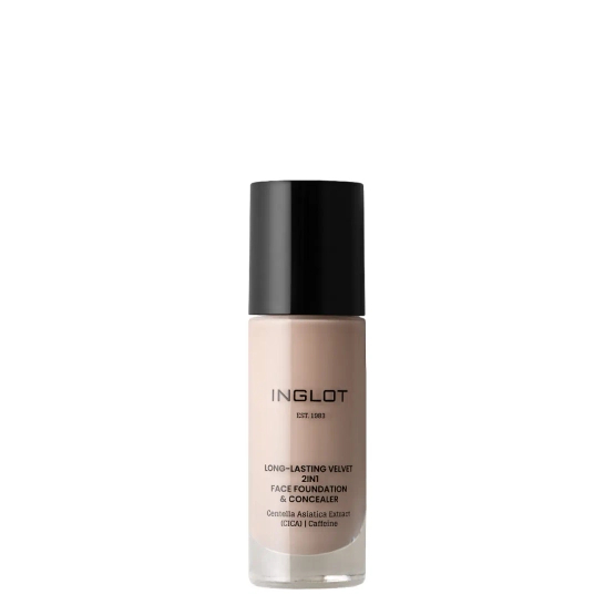 Inglot Long-Lasting Velvet - Podkład i korektor do twarzy 2w1 701