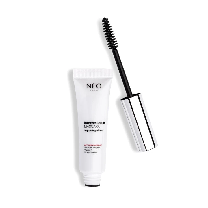 NEO MAKE UP Intense Serum Mascara - Tusz do rzęs stymulujący wzrost rzęs Black 9ml