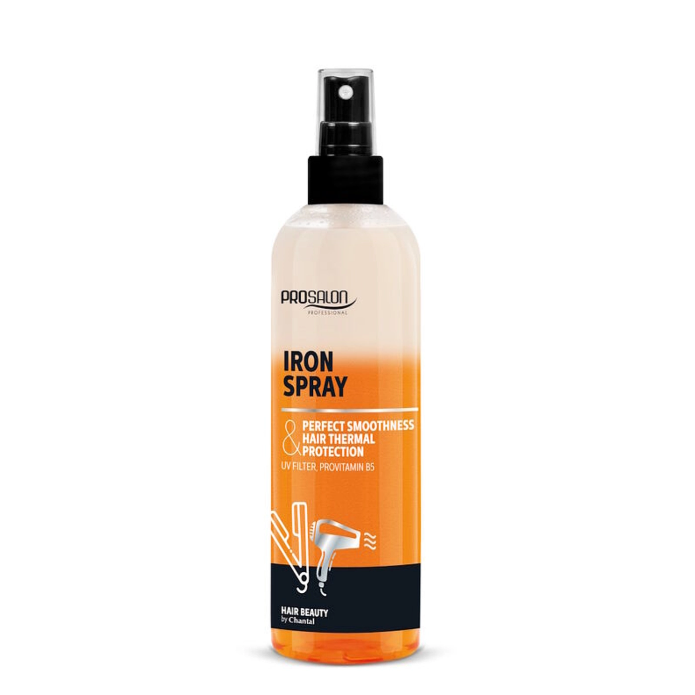 PROSALON IRON SPRAY Dwufazowy płyn termoochronny do prostowania włosów 200 g