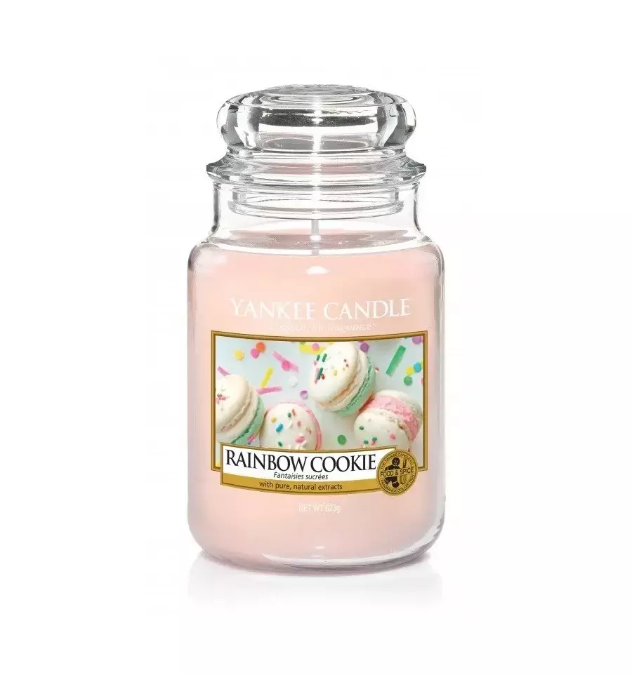 Yankee Candle ŚWIECA W SŁOIKU DUŻA Rainbow Cookie