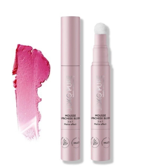 Joko Pure Mousse Lip&Cheek Blush 3in1 - Matowy róż w kremie 02