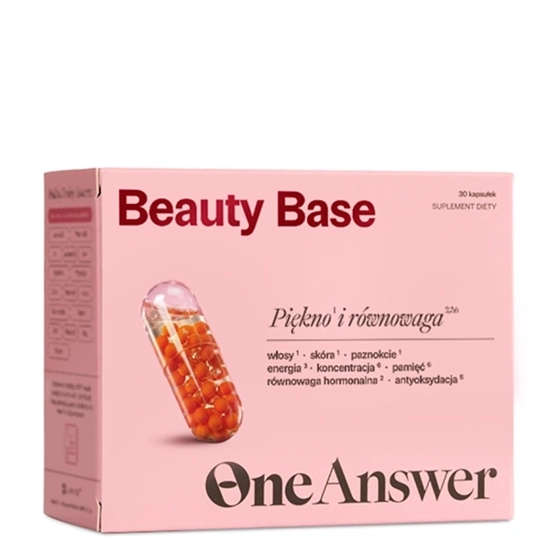 OneAnswer Beauty Base - kompleks 17 składników aktywnych, suplement diety 30 kapsułek