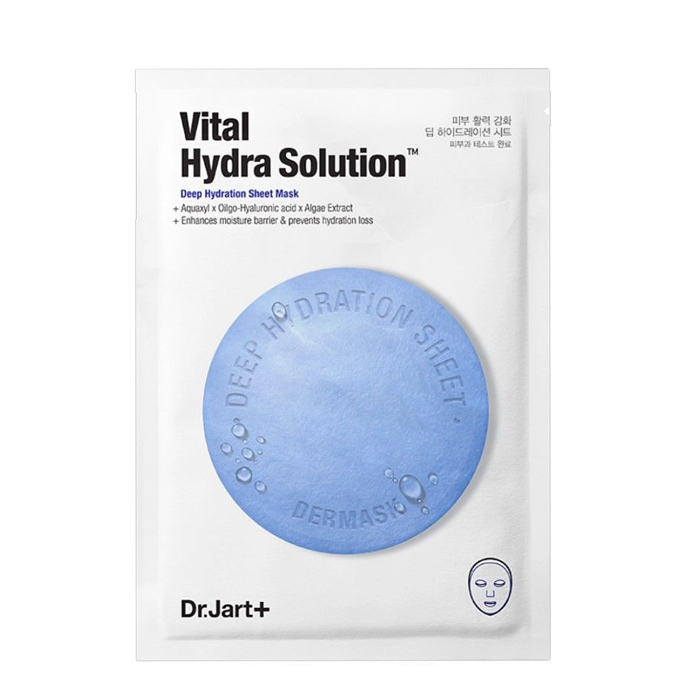 Dr.Jart+ Dermask Vital Hydra Solution Mask - Nawilżająca maska do twarzy w płachcie 1 szt.