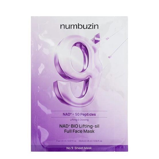 Numbuzin NAD+ BIO Lifting-sil Full Face Mask - Liftingująca Maska do twarzy z Koenzymem NAD 