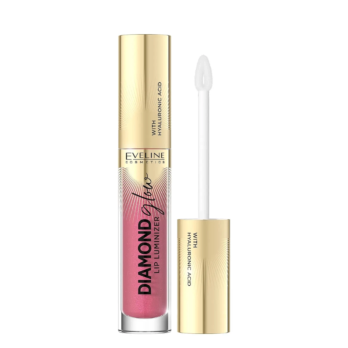 Eveline Cosmetics Diamond Glow Lip Luminizer Błyszczyk z kwasem hialuronowym nr 09