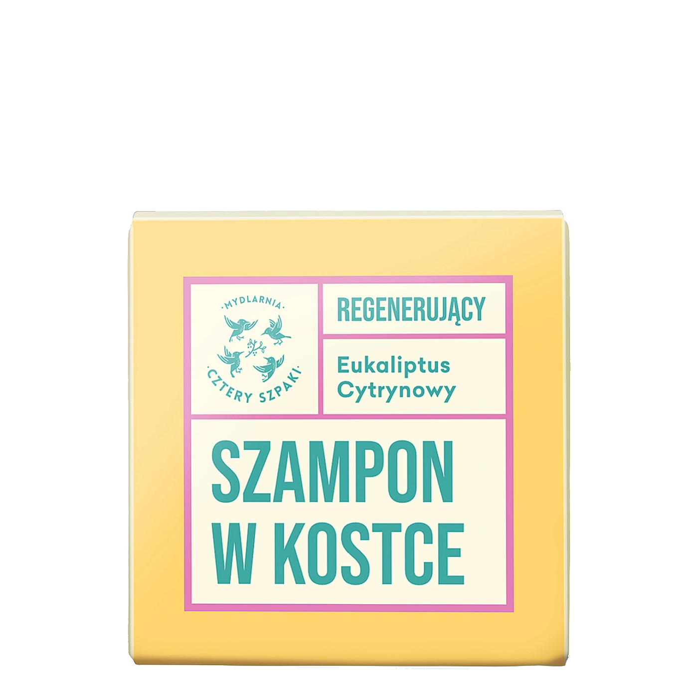 Cztery Szpaki Eukaliptus Cytrynowy Regenerujący szampon w kostce 75g