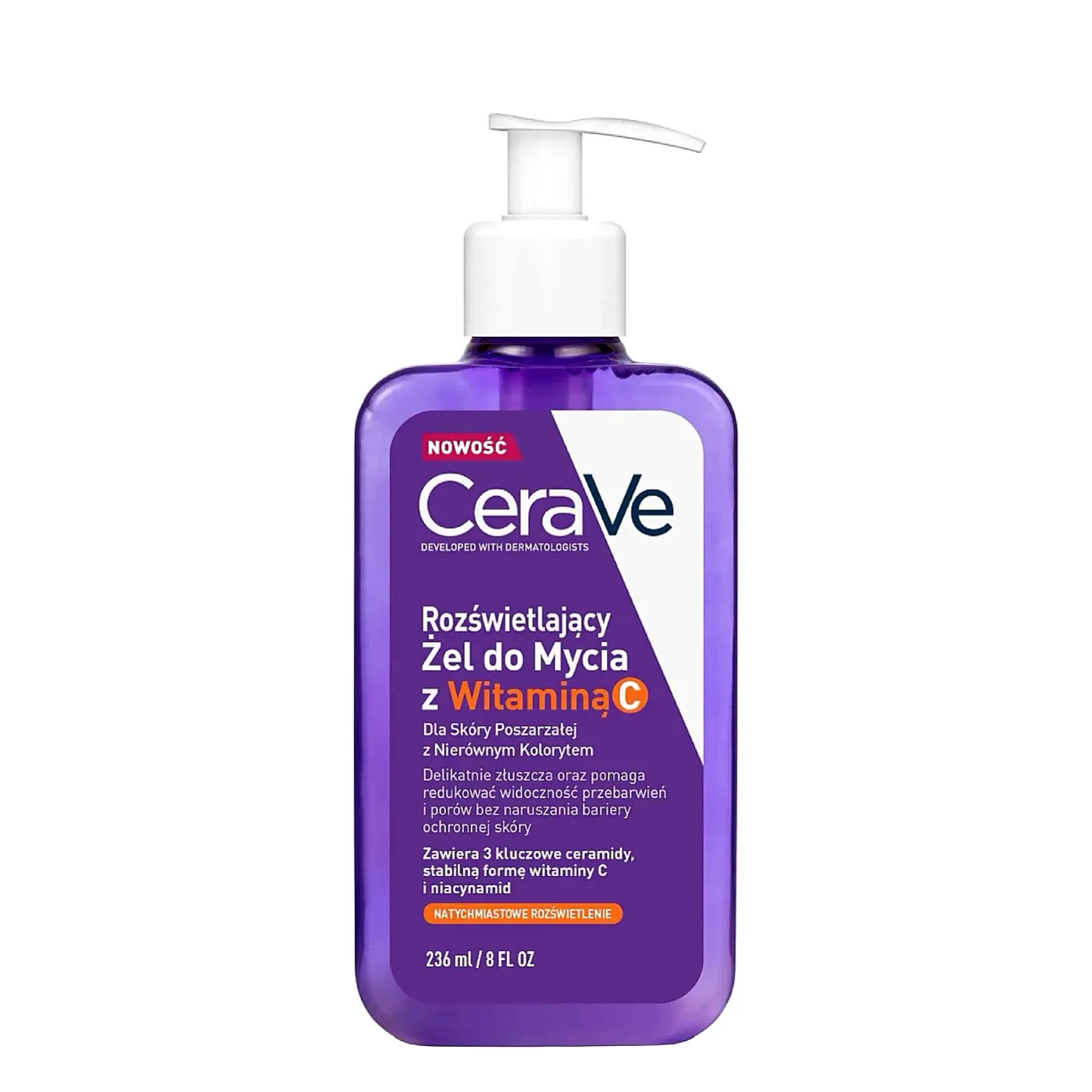 CeraVe Rozświetlający żel do mycia z witaminą C 236ml