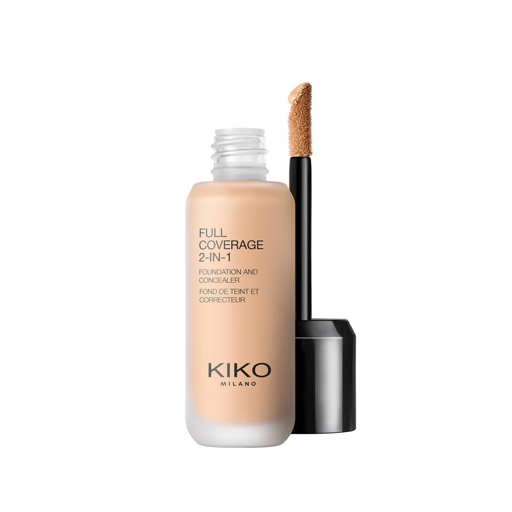 KIKO Milano Full Coverage 2-In-1 Foundation & Concealer mocno kryjący podkład i korektor 2 w 1 Warm Rose 30 25ml