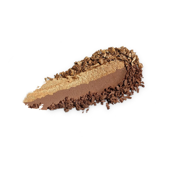 KIKO Milano Bright Duo Eyeshadow podwójny cień do powiek uwalniający intensywny kolor 04 Universal Beige / Warm Gold 1.8g