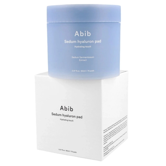 Abib Sedum Hyaluron Pad Hydrating Touch - Nawilżające Płatki do Twarzy 75szt