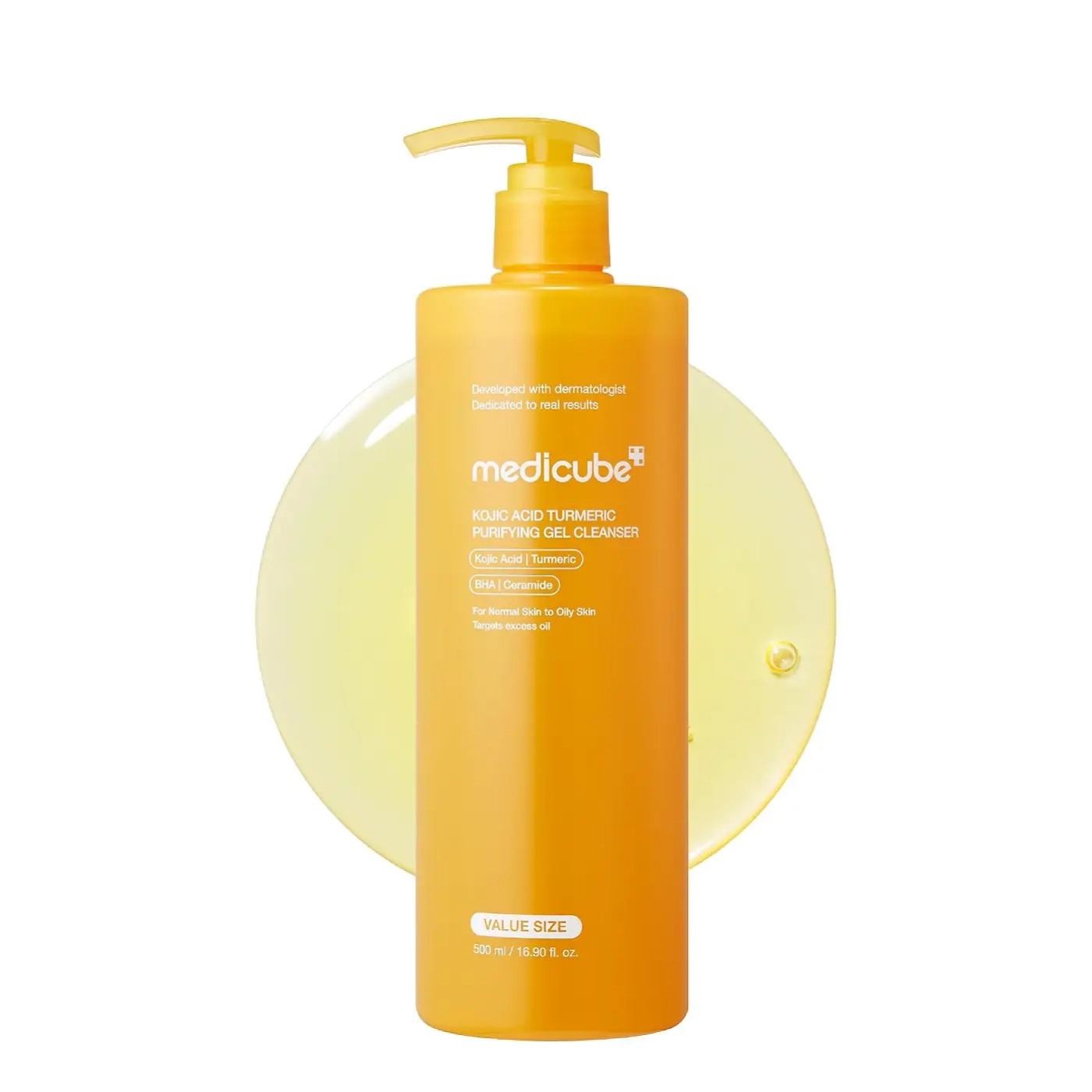 Medicube Kojic Acid Turmeric Gel to Foam Cleanser - Żel-pianka oczyszczająca z kwasem kojowym i kurkumą na przebarwienia 500ml