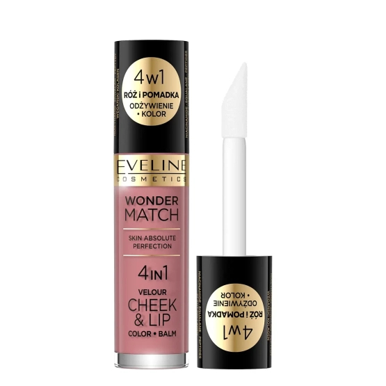 Eveline Cosmetics Wonder Match Velour Cheek&Lip Róż i pomadka w płynie 02