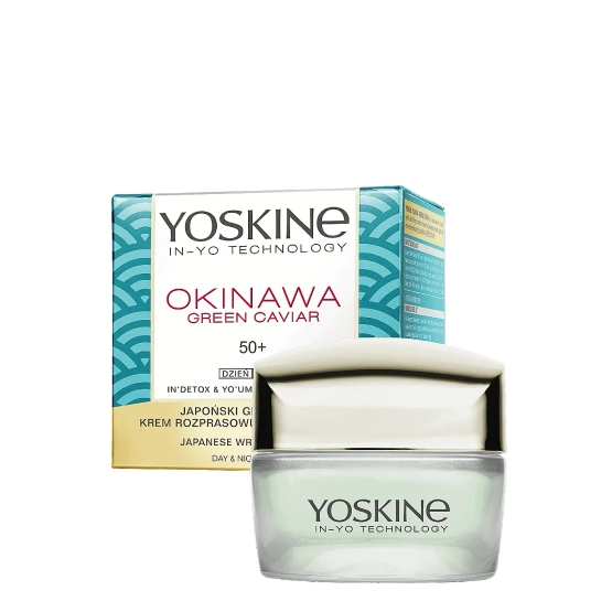 YOSKINE Okinawa Green Caviar krem do twarzy z kawiorem na dzień i noc 50+ 50ml