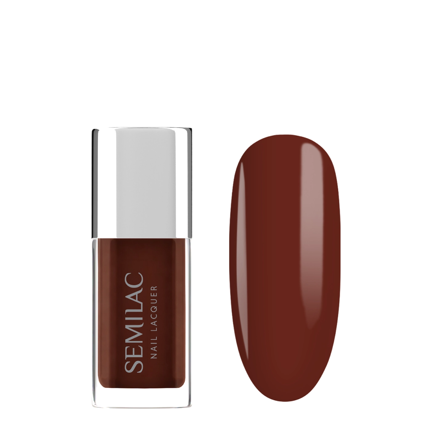 Semilac Nail Lacquer - Klasyczny lakier do paznokci Chestnut 134 9 ml 