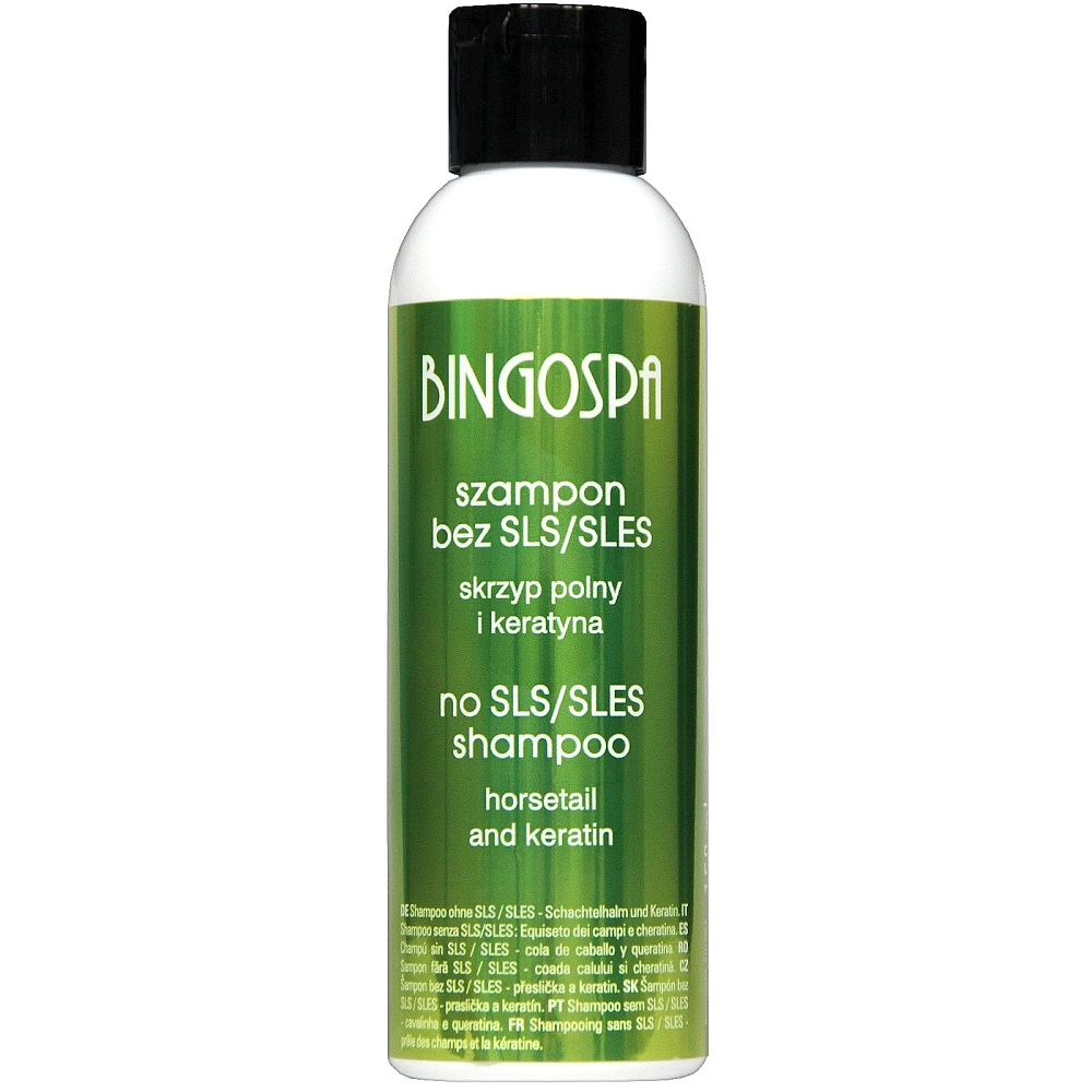 BingoSpa Szampon bez SLES/SLS ze skrzypem polnym i keratyną 100ml