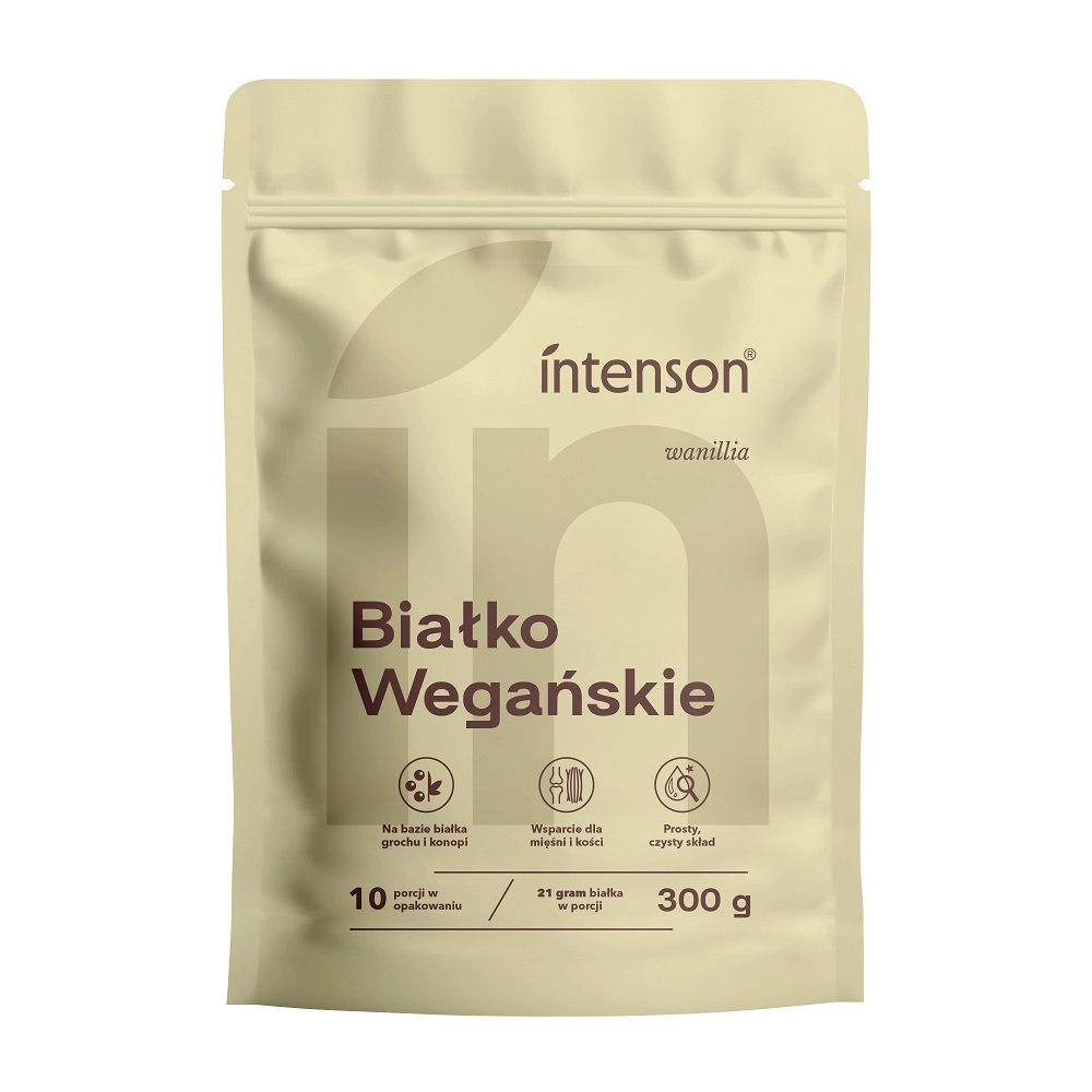 Intenson Białko Wegańskie o smaku waniliowym 300g