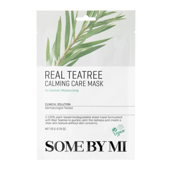 Some By Mi Real Teatree Calming Care Mask Łagodząca Maska w Płachcie 1szt.