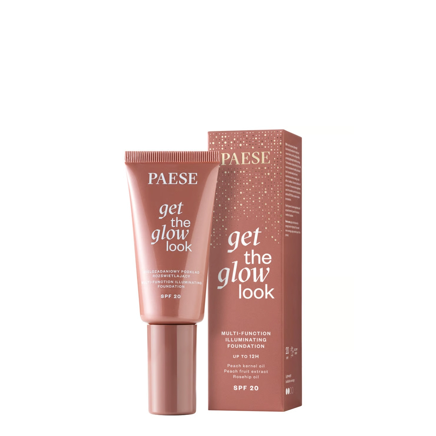 Paese GET THE GLOW LOOK Wielozadaniowy podkład rozświetlający 3N Warm Beige 30ml - Data ważności 2027-02-28