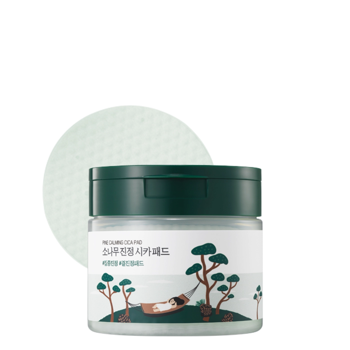 Round Lab Pine Calming Cica Pad Wygładzająco-Kojące Płatki do twarzy 50szt.