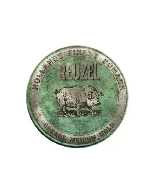 Reuzel Green Grease Medium Hold Pig Woskowa pomada do włosów 113g