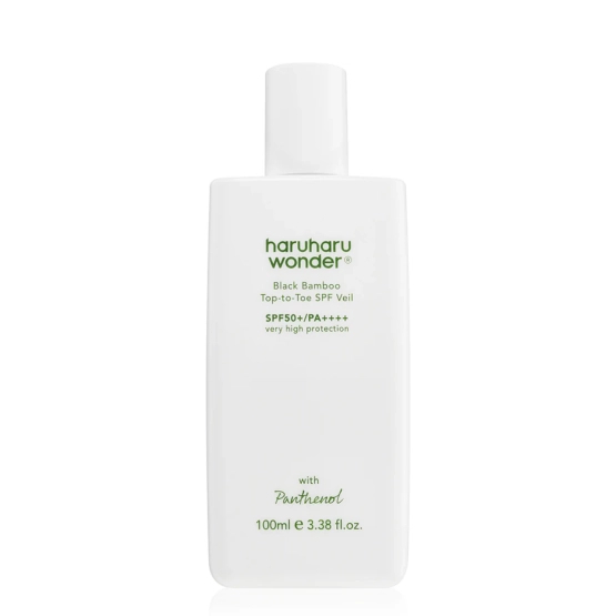 Haruharu Wonder Black Bamboo Top-to-Toe SPF Veil SPF50+ PA++++ - lekki fluid przeciwsłoneczny do ciała i twarzy z panthenolem 100ml