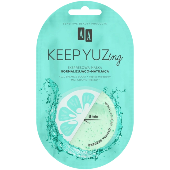 AA KEEP YUZING EKSPRESOWA MASKA NORMALIZUJĄCO MATUJĄCA 7 ml
