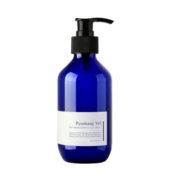 Pyunkang Yul ATO Wash & Shampoo Blue Label - delikatny szampon i żel pod prysznic 2w1 dla skóry wrażliwej 290ml