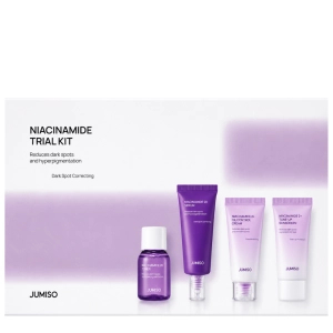 Jumiso Niacinamide Trial Kit - zestaw kosmetyków do twarzy pielęgnacji twarzy z niacynamidem MINI 4x 20ml