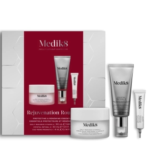 Medik8 Rejuvenation Routine - Zestaw Niezbędniki Ochronno-Regenerujące - Daily Radiance Vit C 50ml + Crystal Retinal 3 30ml + Exo-PDRN Prismatic 4ml