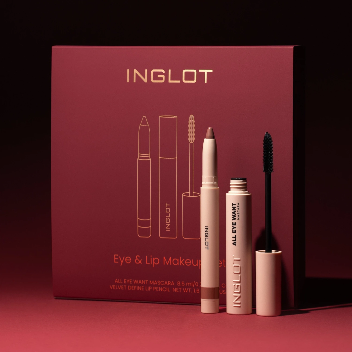 Inglot Zestaw Do Makijażu Oczu I Ust Eye & Lip
