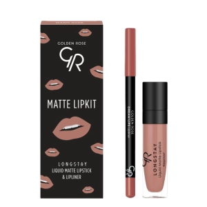 Golden Rose Matte Lipkit Zastaw do Ust Warm Nude