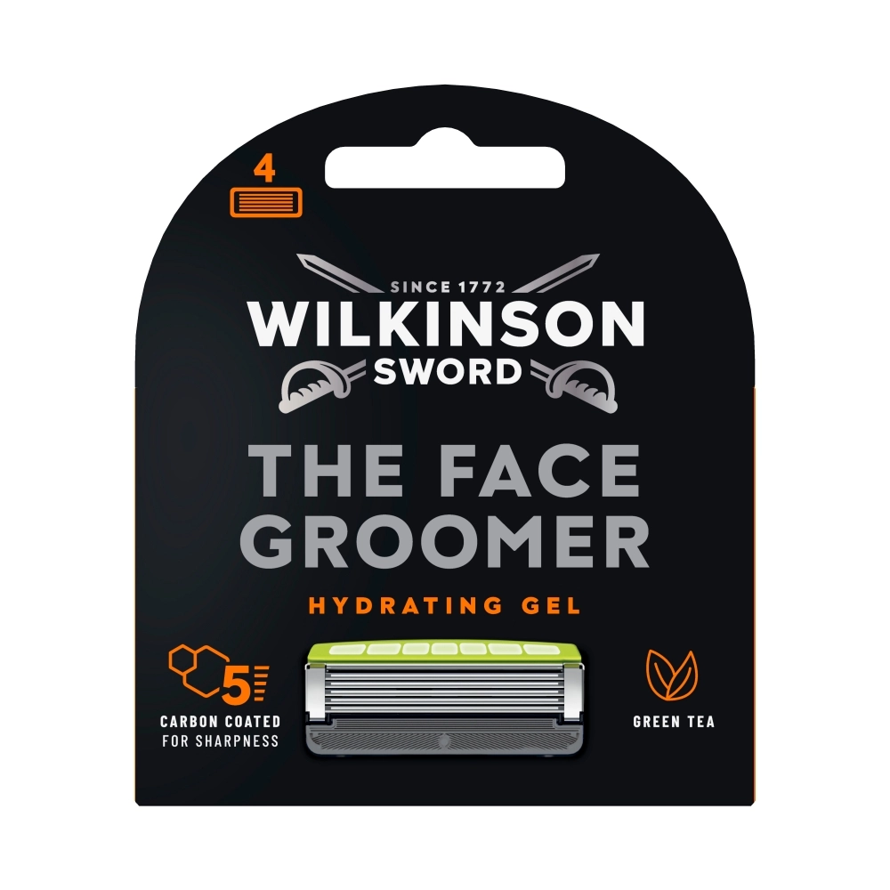 Wilkinson The Face Groomer wkład z 5 ostrzami i żelem nawilżającym 4szt