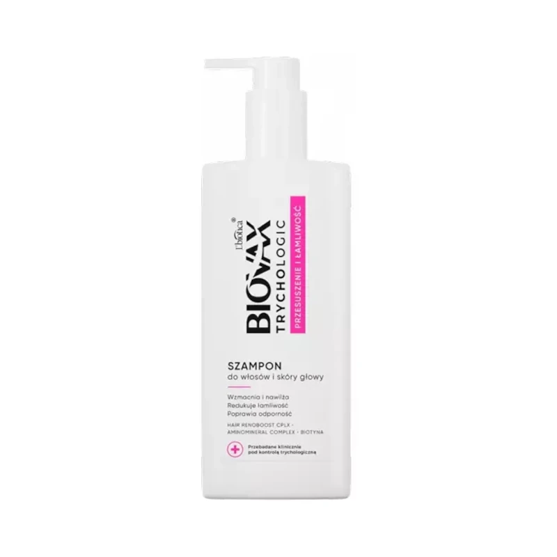 Biovax Trychologic Przesuszenie i Łamliwość szampon do włosów i skóry głowy 200 ml