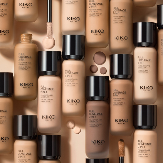 KIKO Milano Full Coverage 2-In-1 Foundation & Concealer mocno kryjący podkład i korektor 2 w 1 Warm Rose 10 25ml