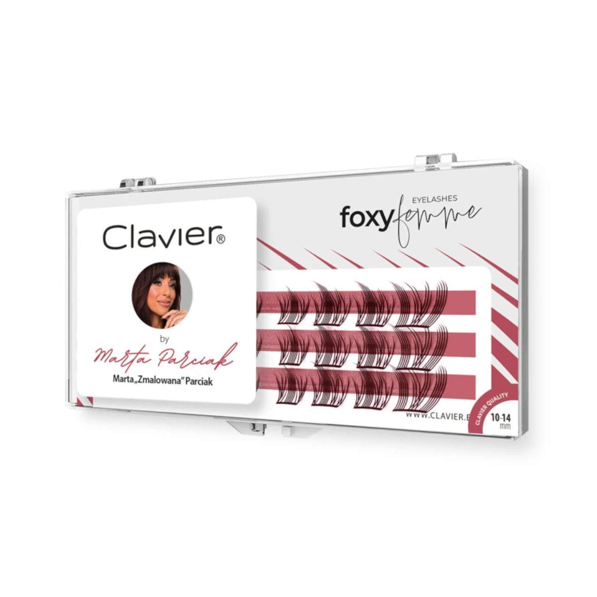 Clavier Kępki Rzęs Foxy Femme by Marta Zmalowana Parciak efekt Foxy Eyes 10-14mm