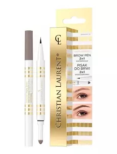 Christian Laurent Brow Pen 2in1 wodoodporny pisak do brwi 2w1 02 Warm Brown 6ml