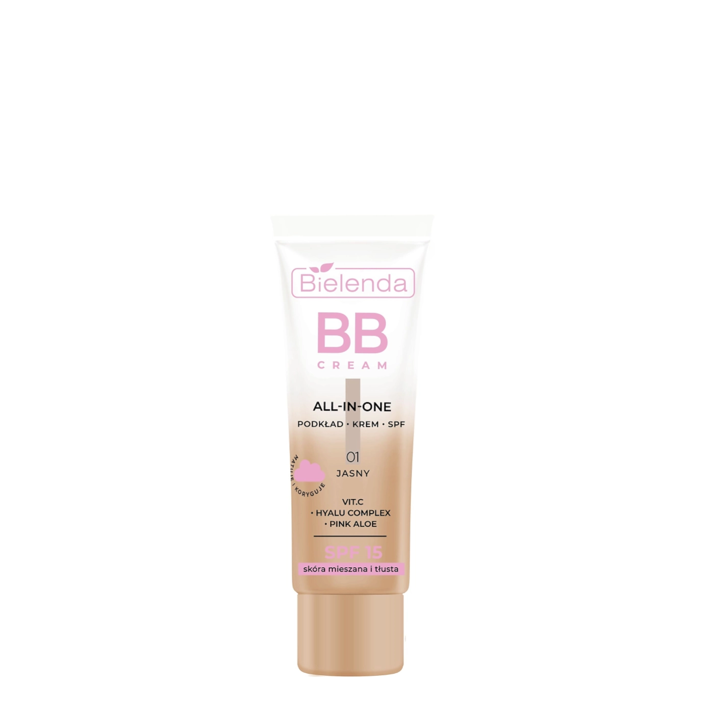 Bielenda BB CREAM all in one - podkład, krem, spf - skóra mieszana i tłusta, 01 jasny 30 g