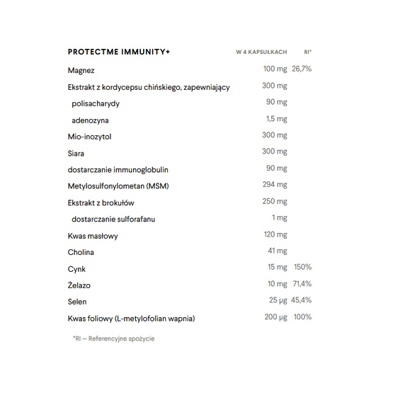 HealthLabs ProtectMe Immune+ suplement diety 120 kapsułek