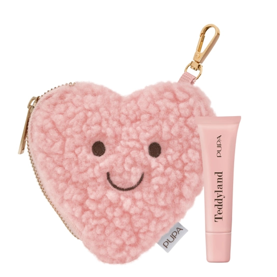 Pupa Milano Teddyland Balsam do ust z kosmetyczką - brelokiem - 001 Rice Milk and Sugar, 10 ml