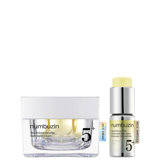 Numbuzin Zestaw No.5 Dark Spot Set na przebawienia: Krem + serum-koncentrat