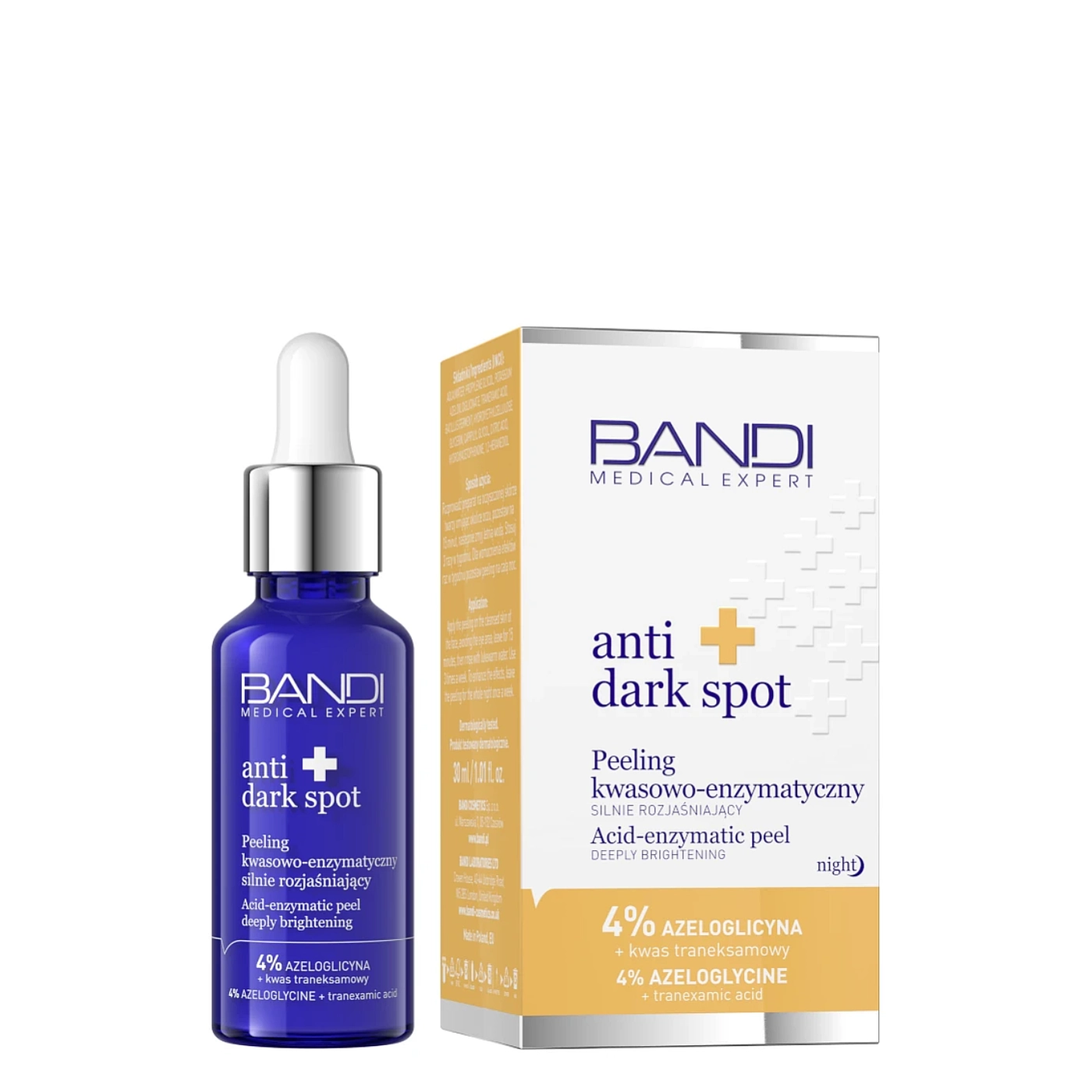 Bandi Professional Anti Dark Spot Peeling kwasowo-enzymatyczny silnie rozjaśniający 30ml