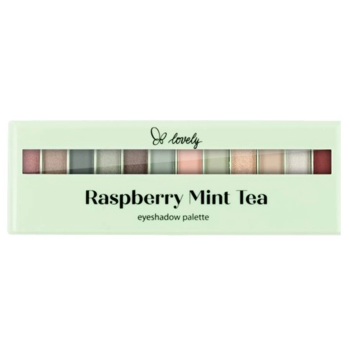 Lovely Raspberry Mint Tea Eyeshadow Palette paleta cieni do powiek 12g