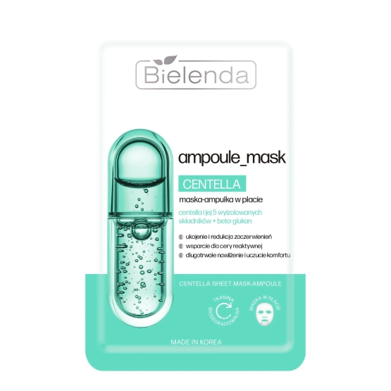 Bielenda Ampoule Mask Centella maska-ampułka w płacie 1 sztuka