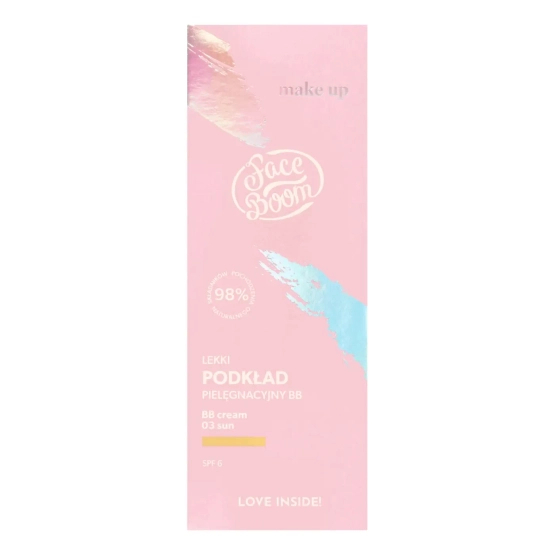 OUTLET Body Boom Face Boom Make-up Lekki podkład pielęgnacyjny BB 03 Sun