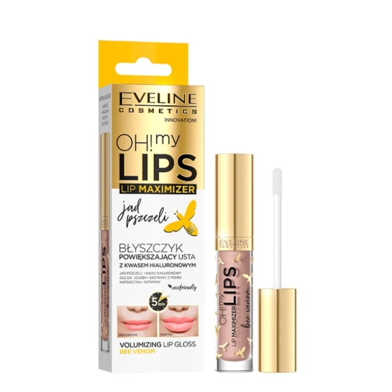 Eveline Cosmetics Oh! My Lips Lip Maximizer Błyszczyk powiększający usta z kwasem hialuronowym i jadem pszczelim