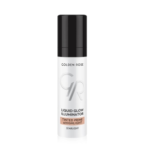 Golden Rose Liquid Glow Illuminator Tinted Prime & Highlight Baza pod makijaż z efektem rozświetlacza